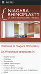 Mobile Screenshot of niagararhinoplasty.com
